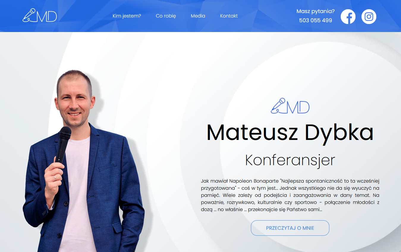 Konferansjer Mateusz Dybka <span>mateuszdybka.pl</span>